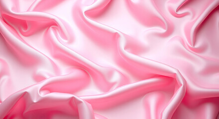 Obraz premium satin silk pastel pink cloth ai 
