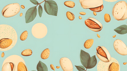 Pistachio nut are a healthy food. And it is a useful. Generative AI Illustration