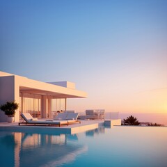 Fototapeta premium Luxury architecture building outdoors.