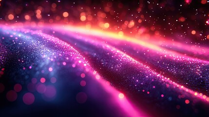 A vibrant abstract image featuring a burst of light radiating from a central point,