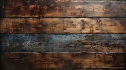 Encaustic Grunge Style Background with Scratched Wooden Planks in Varying Brown Tones for Artistic and Creative Projects