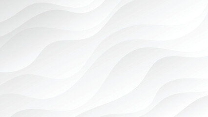 White abstract wavy texture. Modern light background with waves.