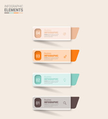 Steps infographic template design