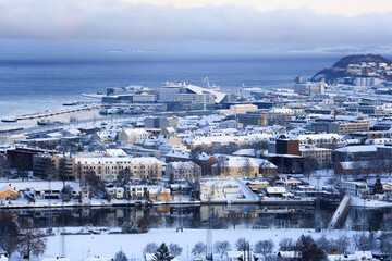 Aerial view of Trondheim, Norway