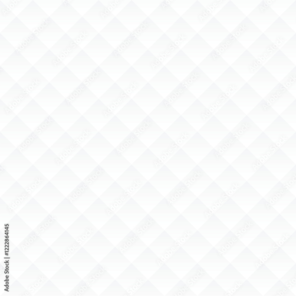 Aufkleber Vector modern white background with rhombuses. Seamless geometric pattern. Light abstract background wallpaper.