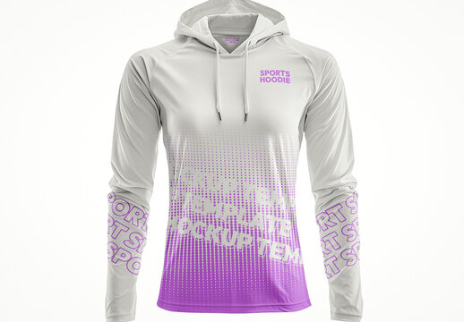Women Sports Hoodie Mockup