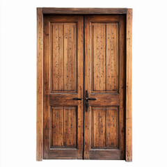 Rustic wooden doors with a classic design