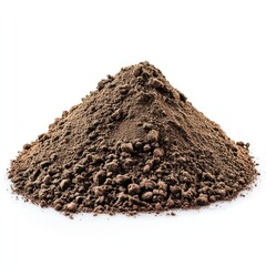 Real pile of dirt dessert powder cocoa.