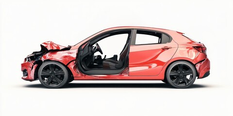 Fototapeta premium Car automobile collision vehicle.