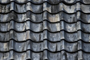Fototapeta premium Image of Traditional old temple roof pattern. Texture for background usage