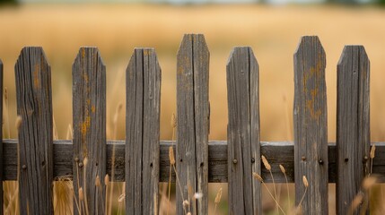 Rustic fence texture with soft background hues