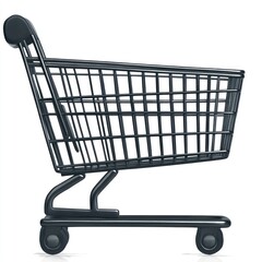 Realistic Shopping Cart Icon with Simple Design for Chinese New Year Celebrations