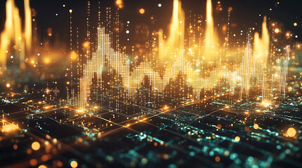 Obraz premium Gold or gold color for use in designs or illustrations in advertising or wallpaper.