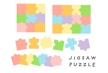 パズル　ピース　イラスト