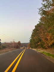 Obraz premium road in the autumn