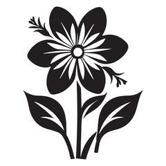Flower icon illustration vector art.