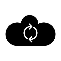 Cloud Sync glyph icon