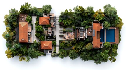 A contemporary villa design with floor plans, against a rich gold texture background, ultra-realistic, photo-realistic, highly detailed, 