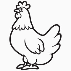 illustration of a hen silhouette 