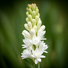 Rajnigandha flower with blur background