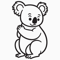 Fototapeta premium koala silhouette 
