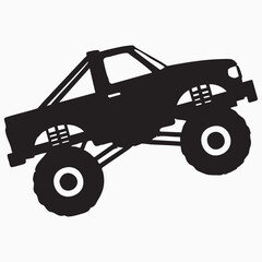 tractor isolated on white silhouette 