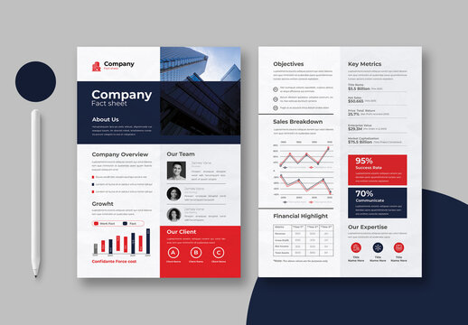 Company Fact Sheet Template
