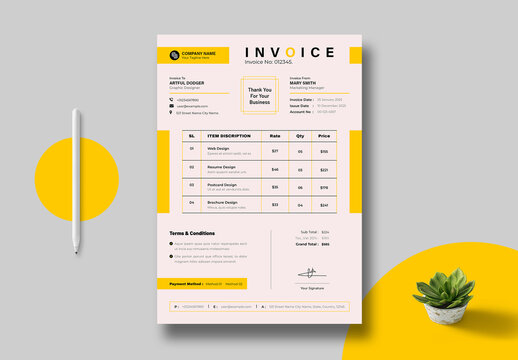 Invoice Template Layout