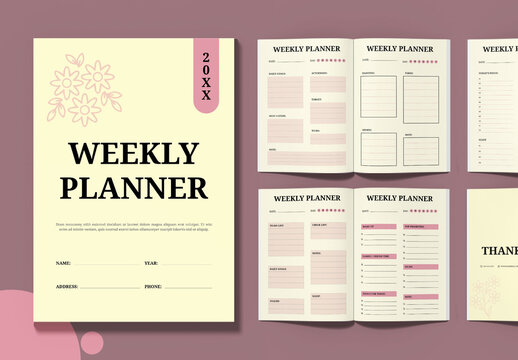 Weekly Planner Template Layout