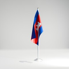 Cambodia national desktop flag 3d image