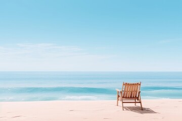 Aesthetic beach scenery photo furniture outdoors horizon.