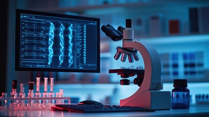Exploring gene editing techniques with CRISPR technology in a laboratory