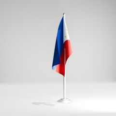 Philippines national desktop flag 3d image