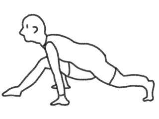 silhouette of a person yoga pose