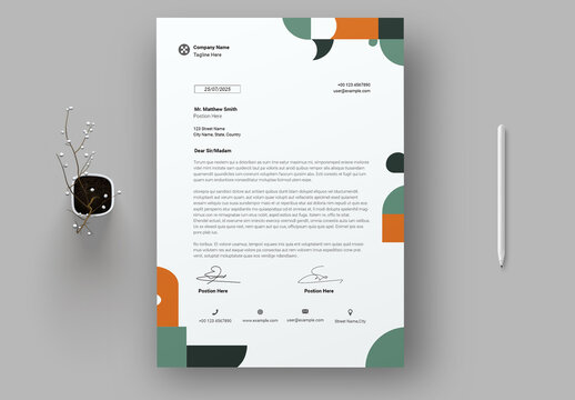 Letterhead Template Design