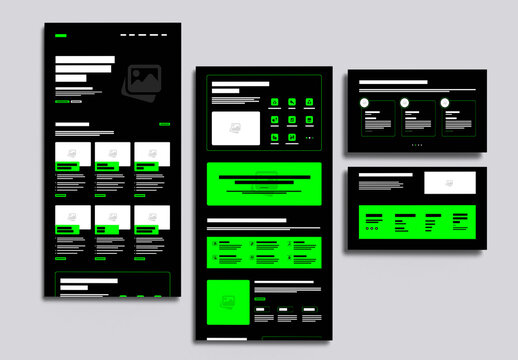 Wireframe Landing Page Layout