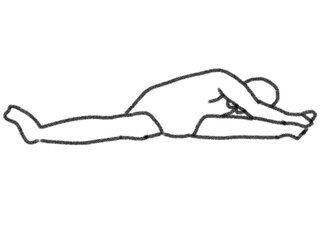 Obraz premium silhouette of a person yoga pose