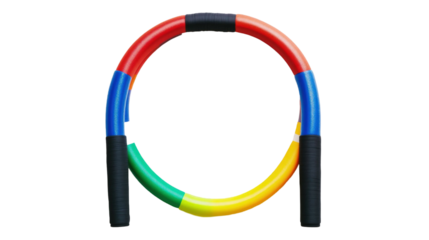 Colorful Fitness Ring: Multicolored Exercise Hoop for Dynamic Workout and Body Shaping