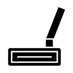 Golf Putter glyph icon