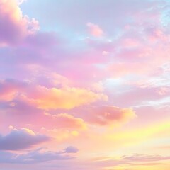 Obraz premium sun and cloud background with a pastel color sun and cloud background
