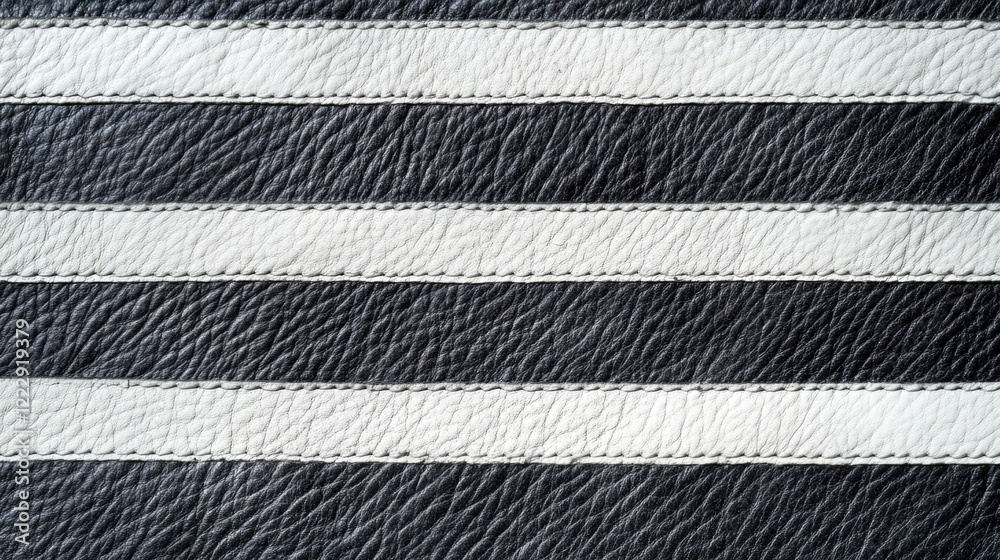 Poster gray leather texture with horizontal stripes close-up macro shot ideal for background or design, fea