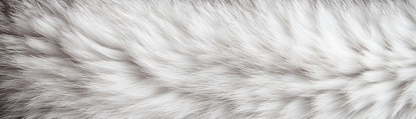 Close-up of soft, fluffy white fur with intricate patterns and textures.