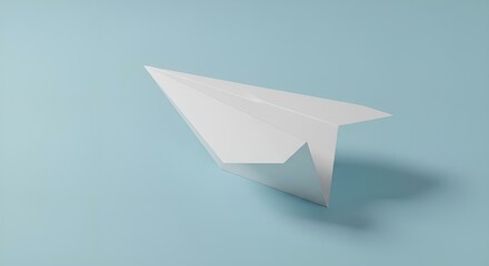 paper plane isolated on white
