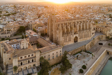 The Cathedral of Santa Maria of Palm, Palma de Mallorca, Mallorca, Spain