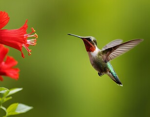 Fototapeta premium hummingbird on a flower