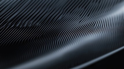 Abstract close-up of a high-performance hard disk surface with smooth lines and texture against a dark background for creative projects.