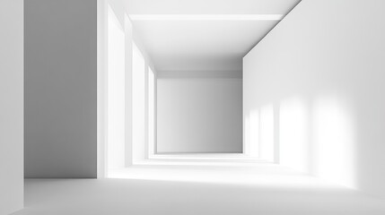 Empty modern interior space for corporate presentation or internal communication template with ample copy space for text and visuals.