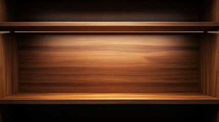 Compact Wooden Shelf with Smooth Finish Providing Ample Space for Organization and Display in Contemporary Interior Settings