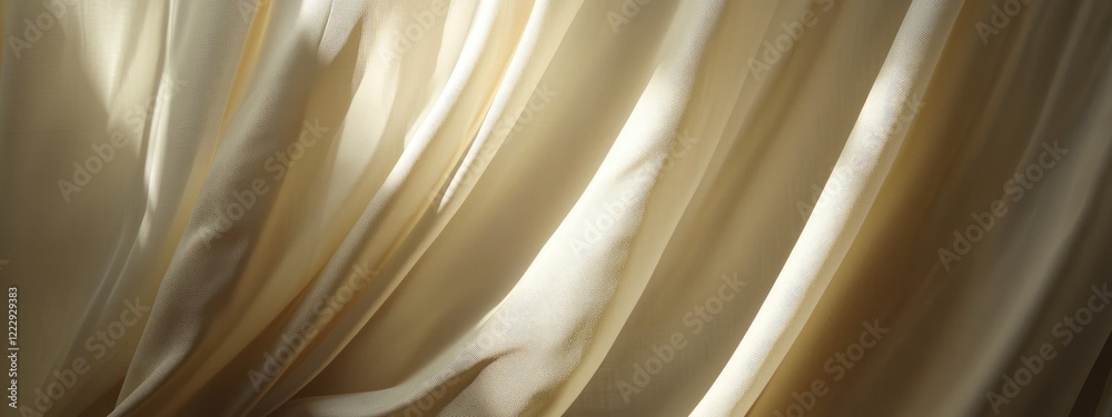 Poster elegant fabric drapery background with soft folds and ample copy space for versatile text placement 