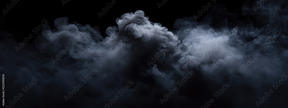 Poster dramatic black clouds in the sky creating a mysterious moody atmosphere with space for text or desig